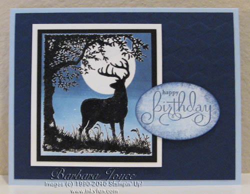 Nature Silhouettes in Navy